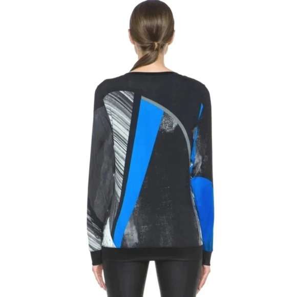 Helmut Lang Fracture Print Jersey Sweater Lightweight Long Sleeve Small - Picture 3 of 17